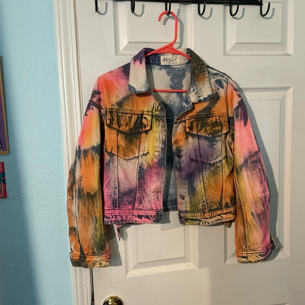 Before You Tie-Dye Denim Jacket